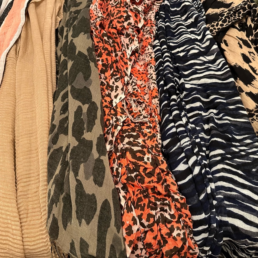 Bundle of 7 Oversized Scarves